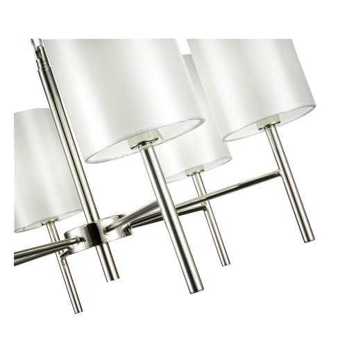 SLE107303-06 Светильник подвесной Никель/Белый E14 6*40W NOIA фото 2