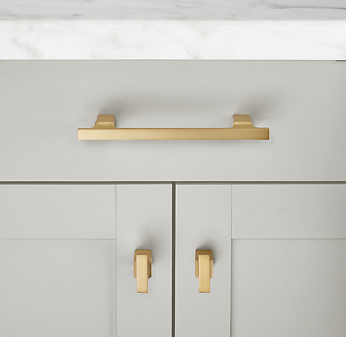 Ручка-кнопка Colliers L.7.6 Lac.Burnished Brass фото 2