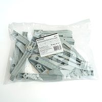 Держатель кабеля для прямого монтажа односторонний ДКО-2 STEKKER PMHR1G, серый (20 шт в упаковке)