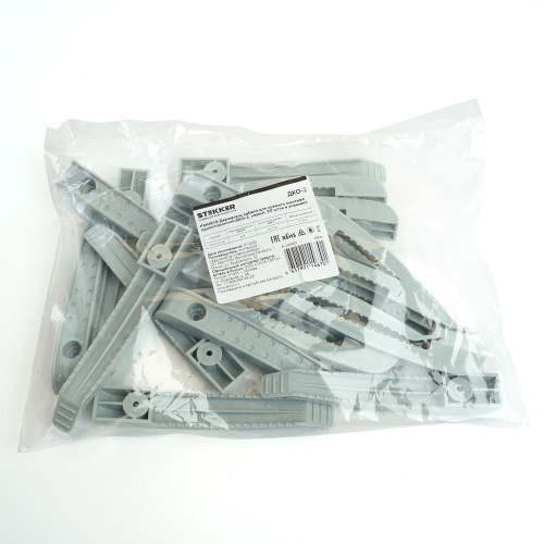 Держатель кабеля для прямого монтажа односторонний ДКО-2 STEKKER PMHR1G, серый (20 шт в упаковке)