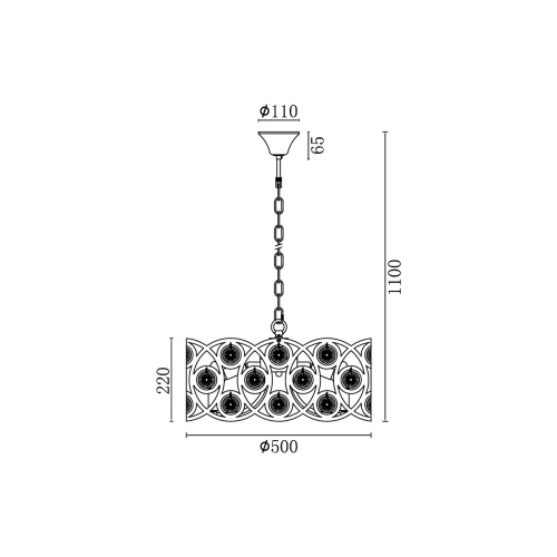 Подвесная люстра Vele Luce Silk VL3143P08 фото 4