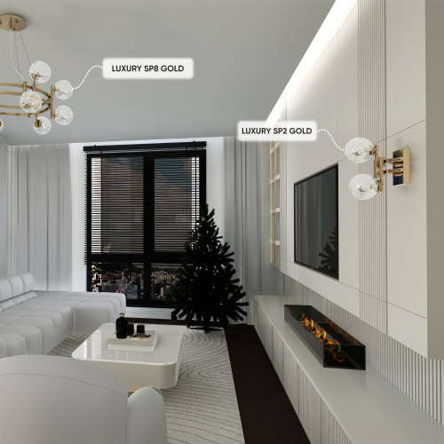 Бра Crystal Lux LUXURY AP2 GOLD фото 6