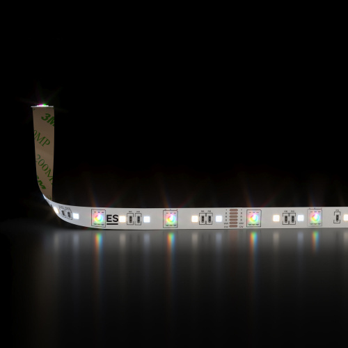 Светодиодная лента  24 В 16 Вт/м 90 Led/м 5050+2835+2835 IP20, MIX RGB/теплый белый 3300K/холодный белый 6500K, 5 м Лента светодиодная 24V 16W 90Led 5050+2835+2835 IP20 MIX RGB/теплый белый/холодный белый, 5м фото 2