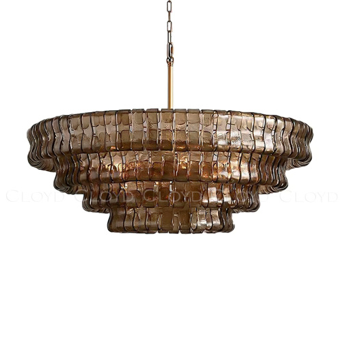 Люстра Cloyd NAMASTE C16 / Ø90 см - латунь - дымчат. стекло (арт.11689) фото 2