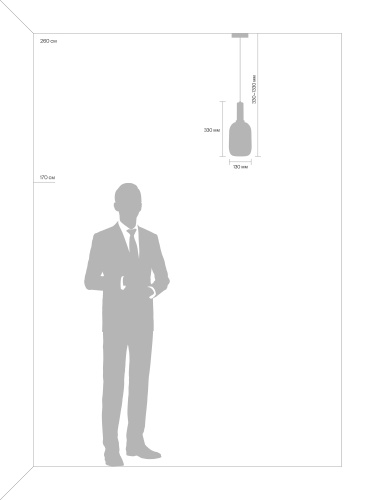 Подвесной светильник Freya FR8013PL-01AM фото 5