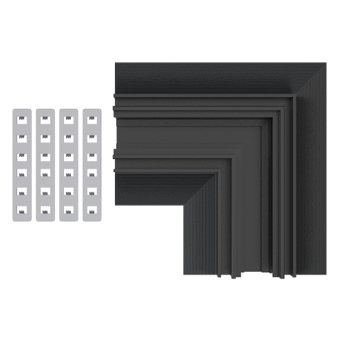 ST1007.429.12 Угол-соединитель для встраиваемого магнитного шинопровода под ГКЛ 12мм ST-Luce Черный SKYLINE 48+ фото 2