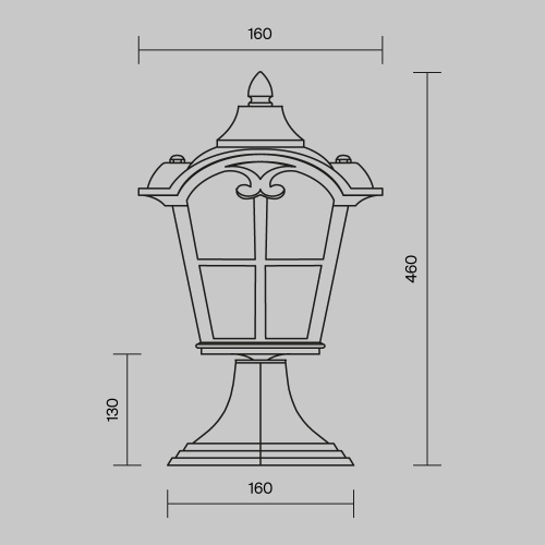 Ландшафтный светильник Outdoor O413FL-01BZ фото 9