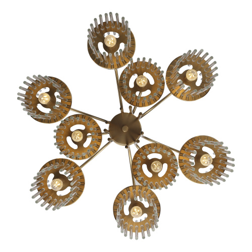 SL6145.303.09 Светильник подвесной ST-Luce латунь/прозрачный E14 9*40W TASSE фото 2