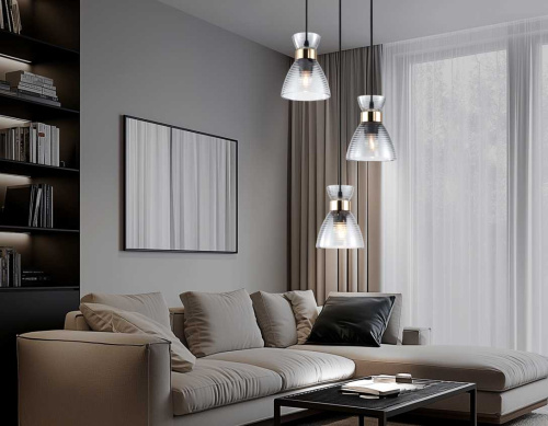 Светильник подвесной со стеклянными плафонами Ambrella light Traditional TR3408 фото 4