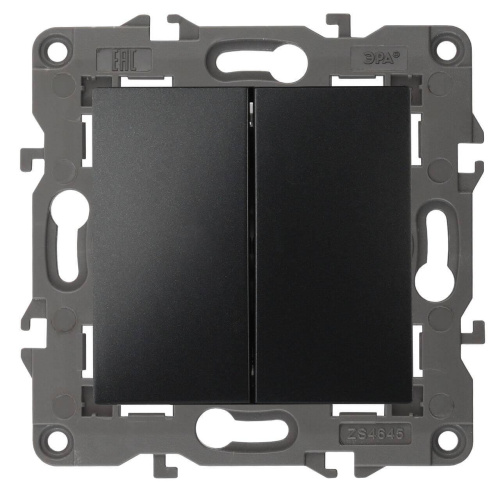 Выключатель двухклавишный ЭРА Elegance 10AX 250V 14-1104-05 Б0034234 Выключатель двухклавишный ЭРА Elegance 10AX 250V 14-1104-05 Б0034234