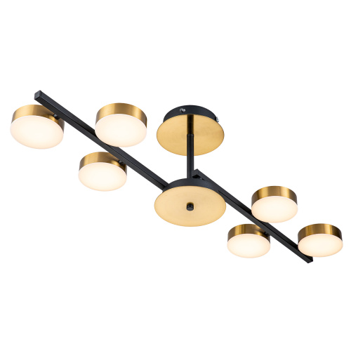Светильник на штанге Escada 10266/6 LED*95W Black/Brass фото 3