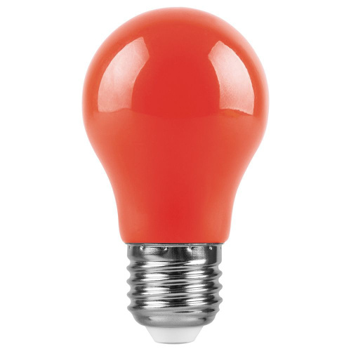 Лампа светодиодная Feron LB-375 E27 3W матовая 230V красная фото 3