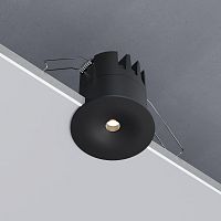 Светильник встраиваемый светодиодный Binnie 12W 3000K черный 15275/LED