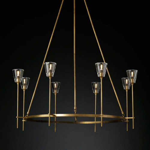 Люстра Torche De Verre 8 gold фото 6 Люстра Torche De Verre 8 gold фото 6