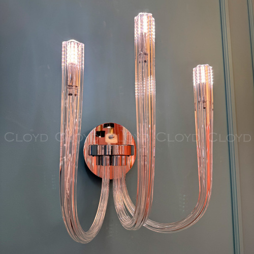 Бра Cloyd AEDA W3 / шир. 28 см - хром (арт.20466) фото 4