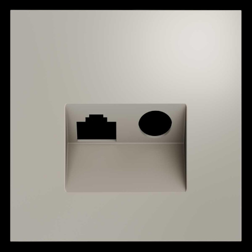 Накладка для розетки TV+RJ45 кат. 6, S70 (кашемир) Voltum VLS002703 Накладка для розетки TV+RJ45 кат. 6, S70 (кашемир) Voltum VLS002703