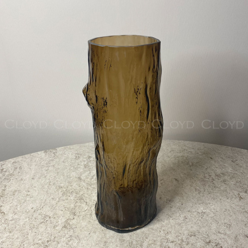 Ваза Cloyd арт.50132 / выс. 43 см - коричнев. стекло / серия 1620