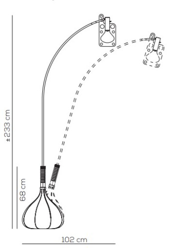 Торшер Bul-Bo aluminium фото 2