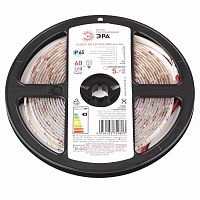 Светодиодная влагозащищенная лента ЭРА 4,8W/m 60LED/m 2835SMD теплый белый 5M LS2835-60LED-IP65-WW-eco-5m Б0035592