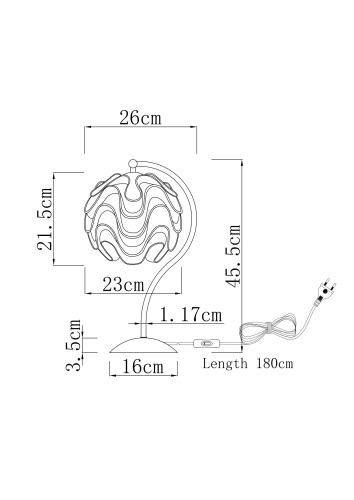 Лампа настольная Moderli V11009-T Flake фото 3