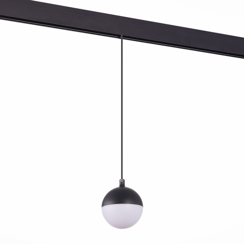 ST358.443.07 Магнитный трековый светильник подвесной Черный LED 1*7W 4000K 520Lm Ra>80 120° IP20 D90 SKYLINE 48 фото 5