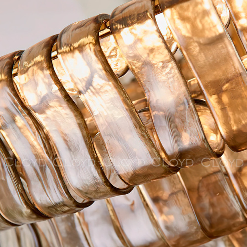 Люстра Cloyd NAMASTE C16 / Ø90 см - латунь - дымчат. стекло (арт.11689) фото 3