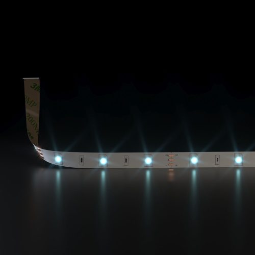 Светодиодная лента 12 В 7.2 Вт/м 30 Led/м 5050 IP20, холодный белый 6500К, 5 м Лента светодиодная 12V 7,2W 30Led 5050 IP20 холодный белый, 5м фото 2