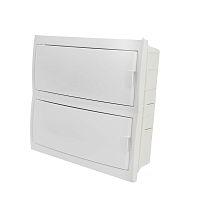 Бокс встраиваемый STEKKER EBX50-2/24-20 24 модуля, белый, пластик, серия ArcaClass