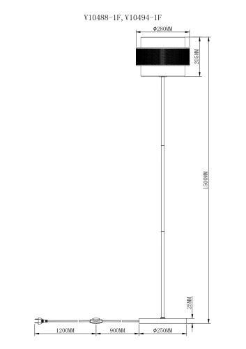 Торшер Moderli V10488-1F Gela фото 8