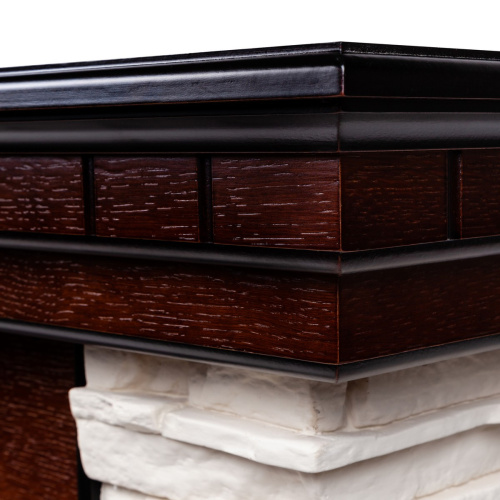 Электрокамин RealFlame Elford AO античный дуб с очагом Majestic Lux Brass фото 4