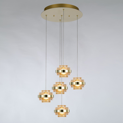 Подвесной светильник MD22030002-5A gold/champagne фото 2