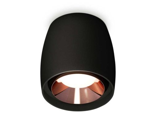 Комплект накладного светильника Ambrella light Techno Spot XS1142005 SBK/PPG черный песок/золото розовое полированное (C1142, N7035)