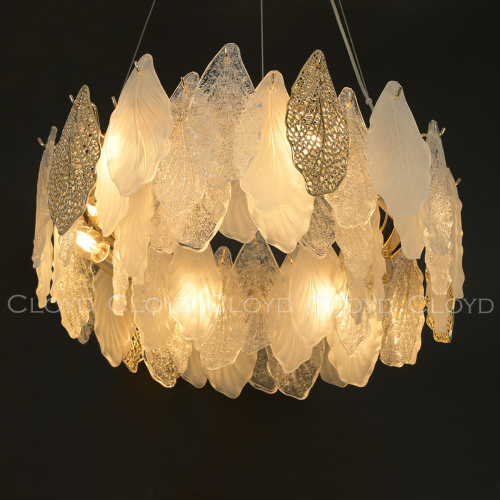 Люстра Cloyd SENEGAL-B C6 / Ø50 см - с золотыми листьями - золото (арт.11170) фото 4