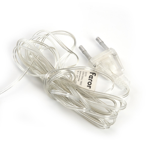 Светодиодная гирлянда Feron CL90  7 веток (2м) + 1.5м 230V мультиколор, c питанием от сети, прозрачный шнур фото 2