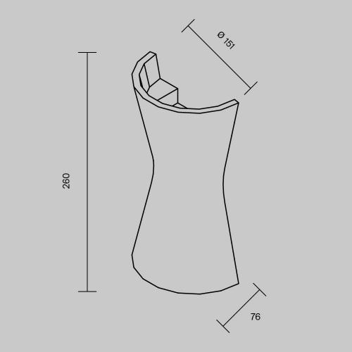 Настенный светильник (бра) Technical C123WL-GU10-02-W фото 4