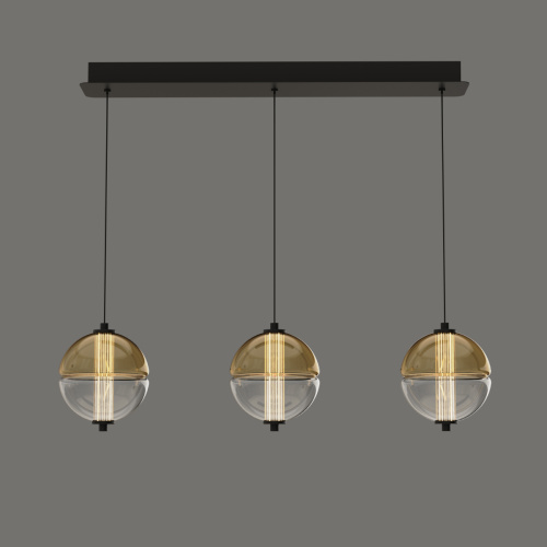 Подвесной светильник MD24022079-3B black/amber фото 2