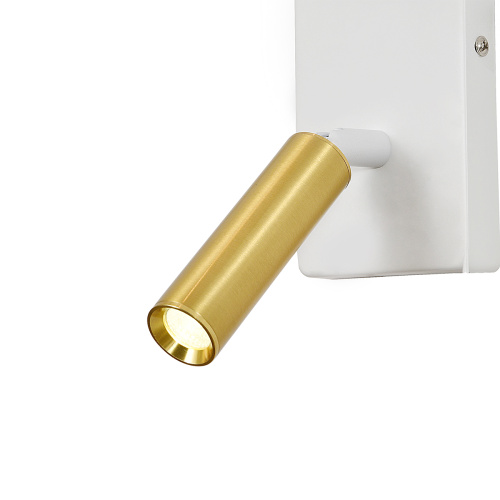 Настенный светильник Escada 598/1A E27*40W White/Brass фото 5
