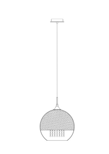 Подвесной светильник Maytoni P140-PL-170-1-G фото 4
