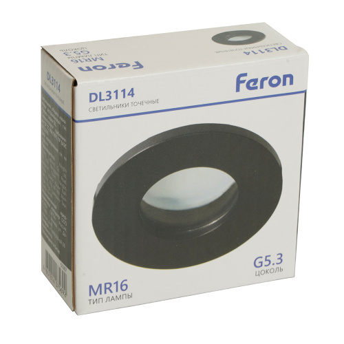 Светильник встраиваемый Feron DL3114 потолочный MR16 G5.3 черный IP44 фото 11