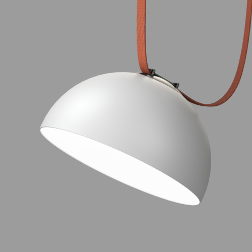 DK5662-WH+BK Cветильник для трека-ремня Belty Smart, серия Flow, со светодиодом, D300*H171мм, 48V DC, 28W, RA90, 120°, 3000-5700K, IP20, белый с черным, алюминий