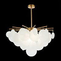 SL1231.302.06 Люстра потолочная ST-Luce Латунь/Белый E14 6*60W VITTORIA