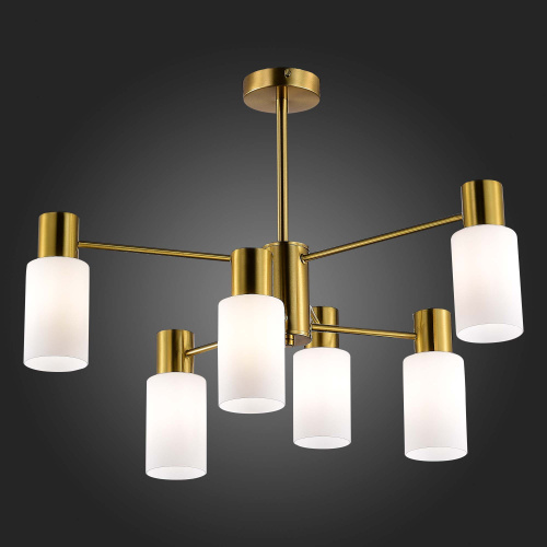 SLE1139-302-06 Светильник потолочный Латунь/Белый E14 6*60W GESSI фото 6