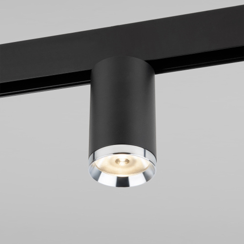 Трековый светильник Slim Magnetic R06 10W 4200K Ringe черный/серебро 85506/01