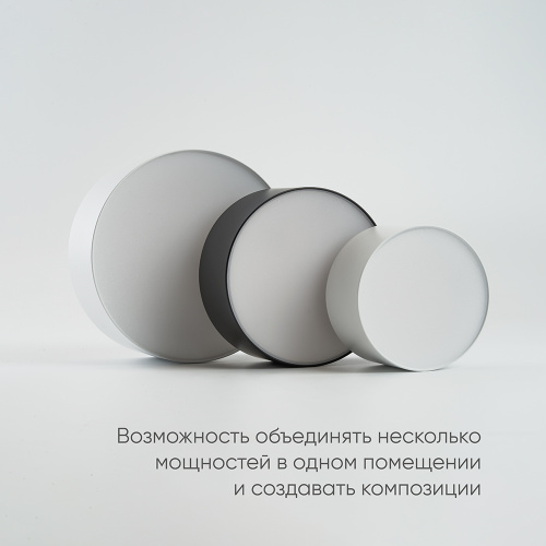 Светильник накладной со светодиодами 20W, 1400Lm, белый (4000К), AL200 “Simple matte” фото 2