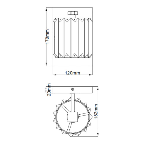 Бра для ванных комнат Quoizel, Арт. QZ-DIVINE1-PC-BATH фото 7