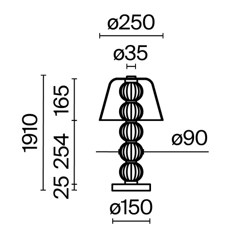 Настольный светильник Maytoni MOD555TL-L8G3K фото 3