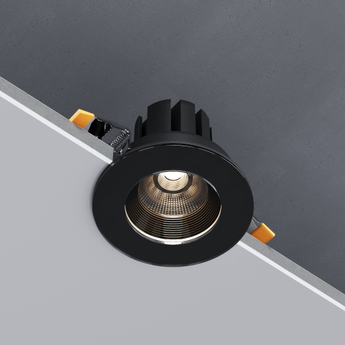 Cветильник встраиваемый светодиодный 7W 4000 черный 25096/LED фото 4