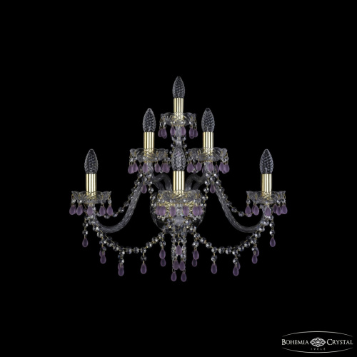 Бра хрустальные 1410B/3+2+1/240 G V7010 Bohemia Ivele Crystal (Богемия Ивеле Кристалл)