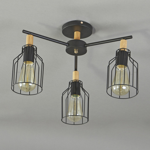 Потолочный светильник Escada 469/3PL E27*60W Black фото 2 Потолочный светильник Escada 469/3PL E27*60W Black фото 2
