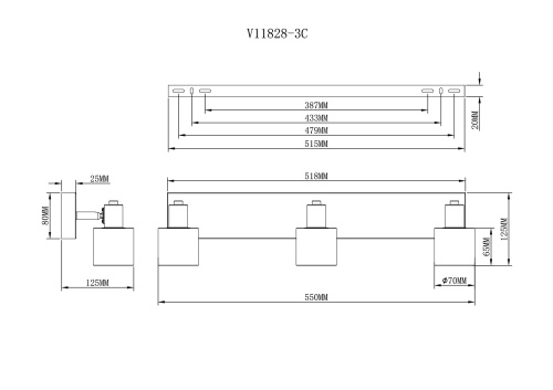 Спот Moderli V11828-3C Malet фото 4
